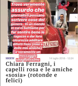 Chiara Ferragni furiosa