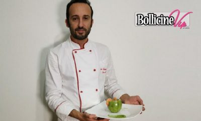 Marino chef in mutande, Cocktail di orzo, zucchine e gamberetti