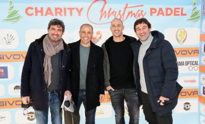 I fratelli Cannavaro e Ferrara per Charity Christmas Padel by Givova 2021. Foto Roberto Jandoli per FREVARCOM