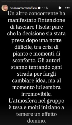 Isola dei famosi, naufrago in crisi nella notte: “Vuole lasciare l’Isola, è irremovibile” Isola dei famosi, naufrago in crisi nella notte: “Vuole lasciare l’Isola, è irremovibile”